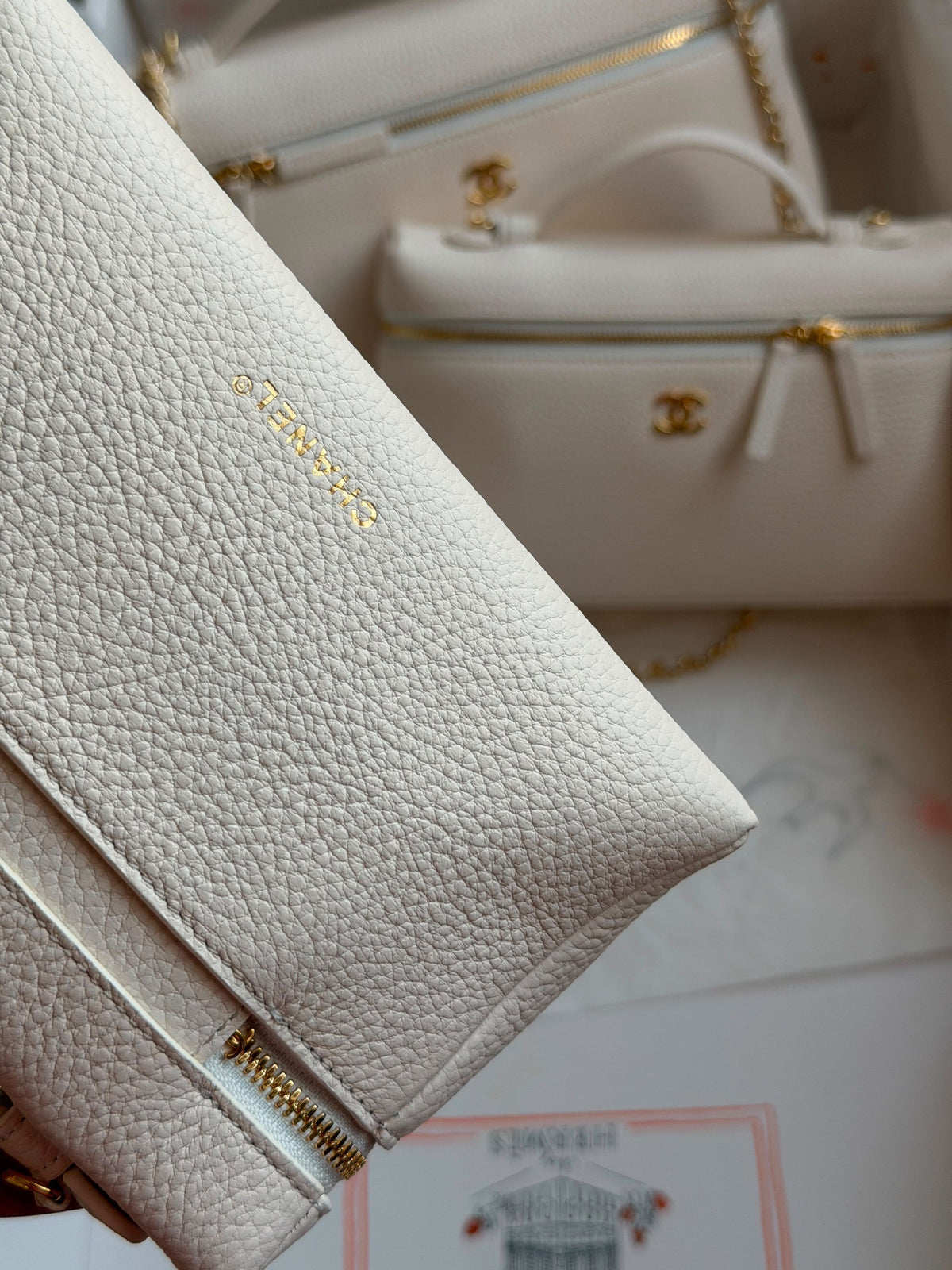 Chanel Makeup Bag - White