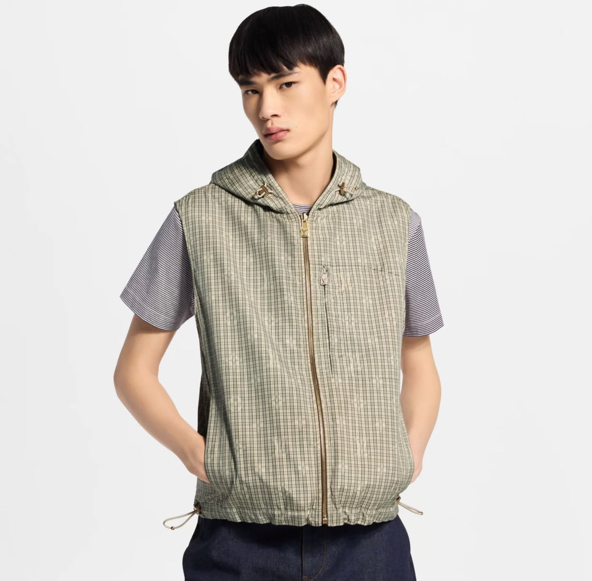 Louis Vuitton Drawstring Vest Jacket - Beige