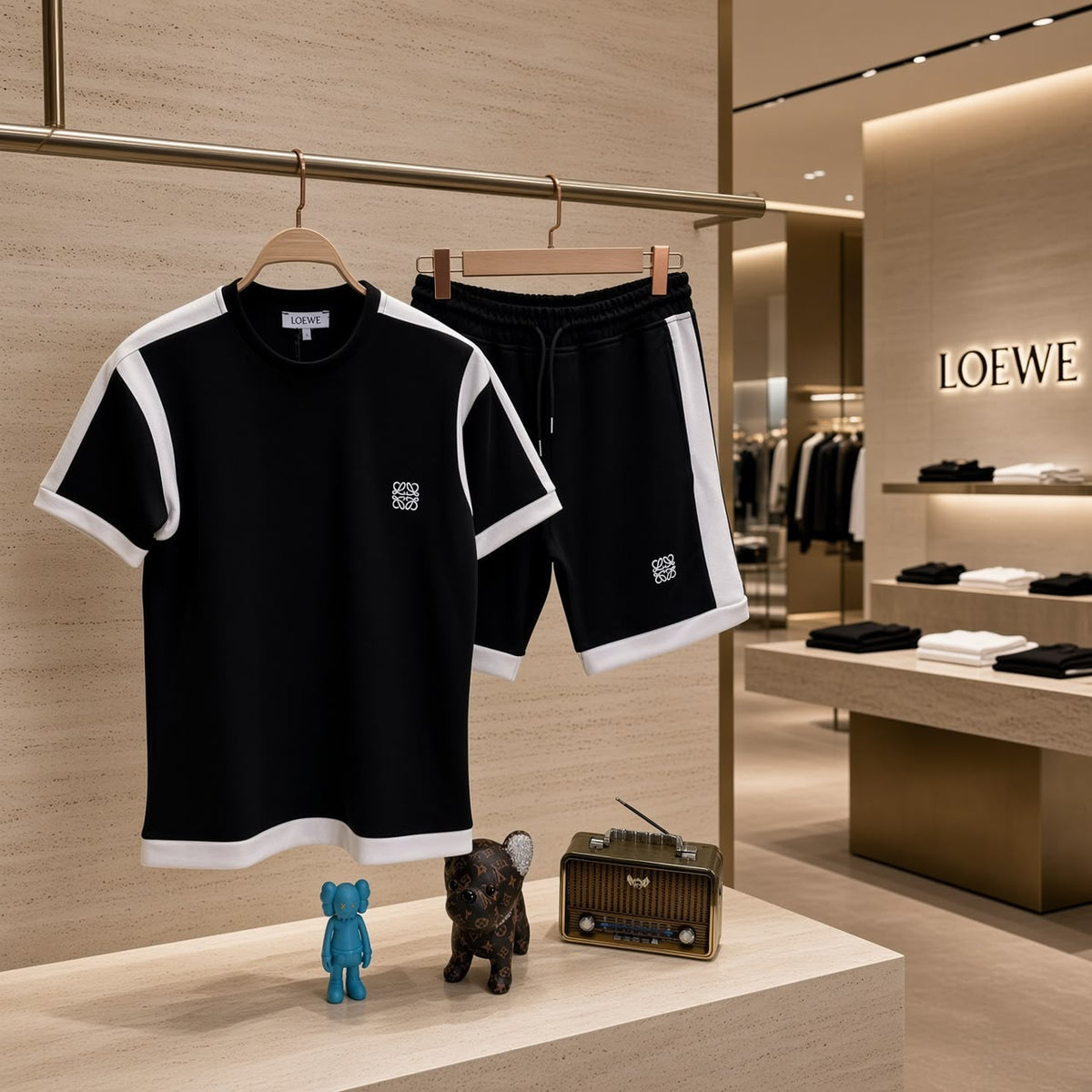 Loewe Contrast Trim Set - Black