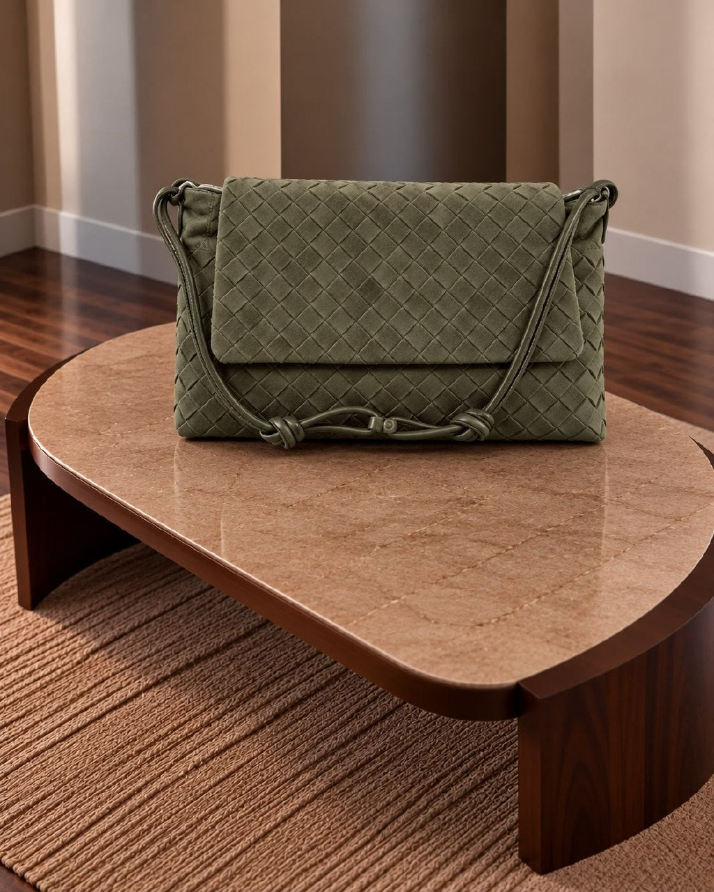 Bottega Veneta Knot Strap Shoulder Bag - Green, Burgundy, Black, Dark Grey
