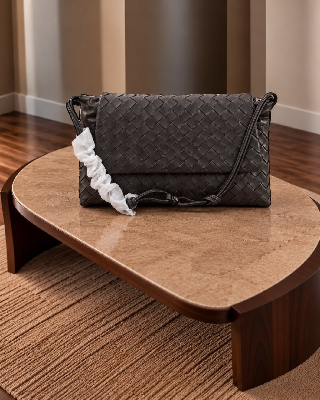 Bottega Veneta Knot Strap Shoulder Bag - Green, Burgundy, Black, Dark Grey