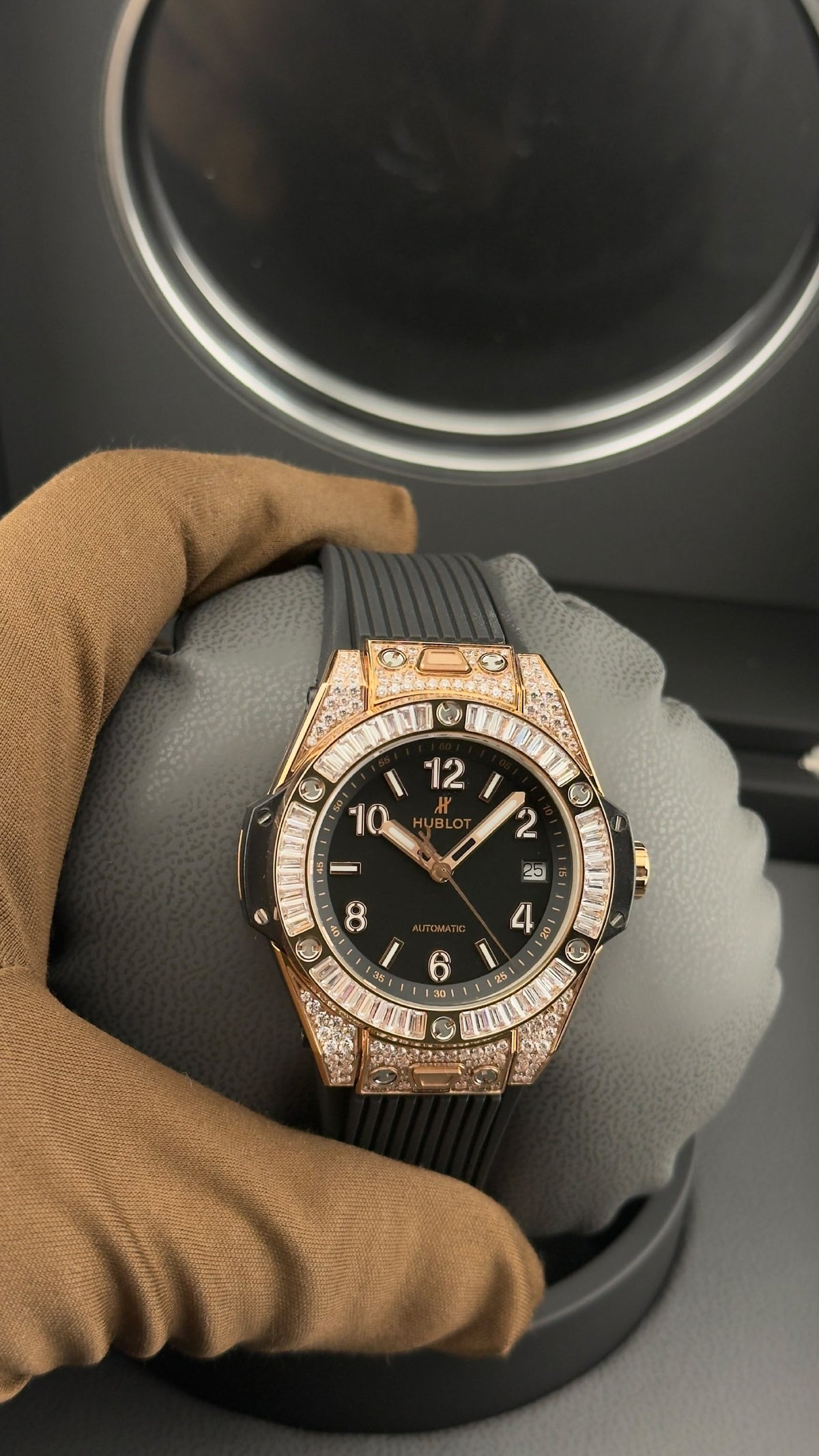 Hublot Watch Rose Gold Black Dial - 
