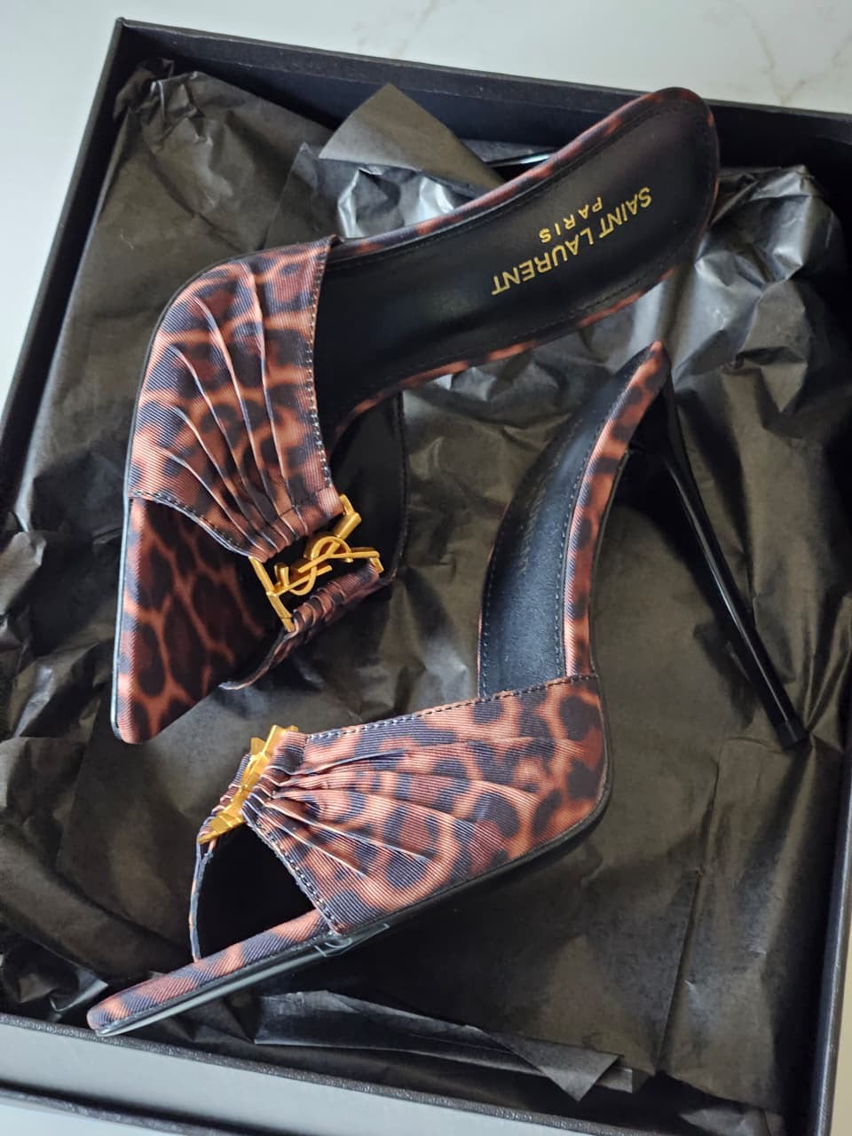 Saint Laurent Heels - Leopard Leopard Print