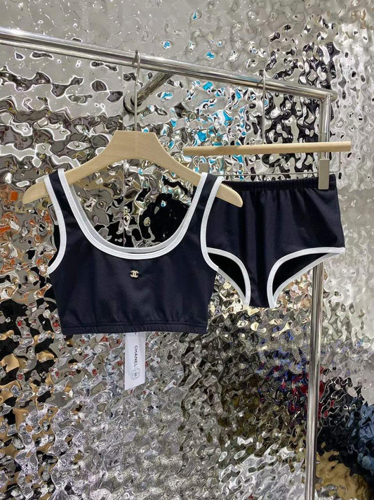 Chanel Piped Set - Navy
