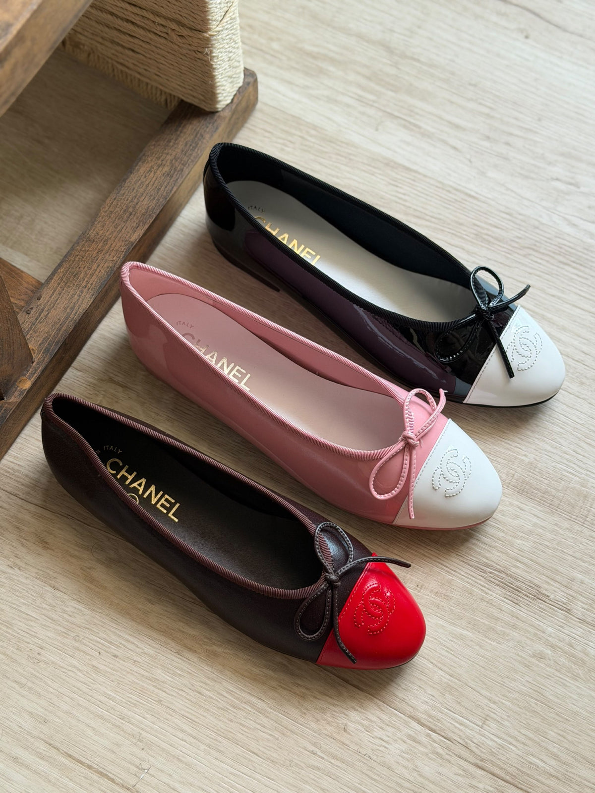 Chanel Ballerina - Pink & White