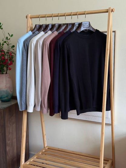 Loro Piana Sweater - Light Blue, Grey, White, Beige, Pink, Burgundy, Navy, Black