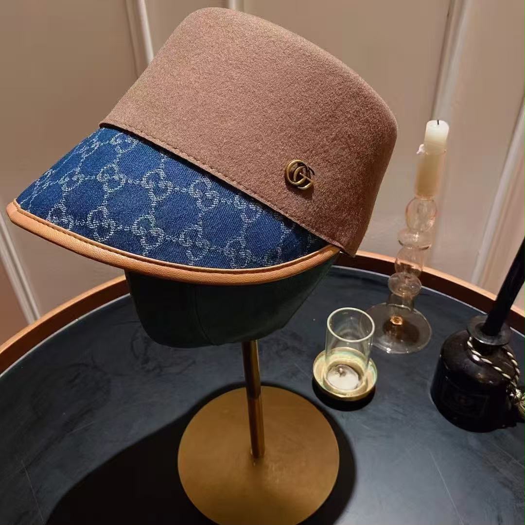 Gucci GG Emblem Bucket Hat - Brown Monogram
