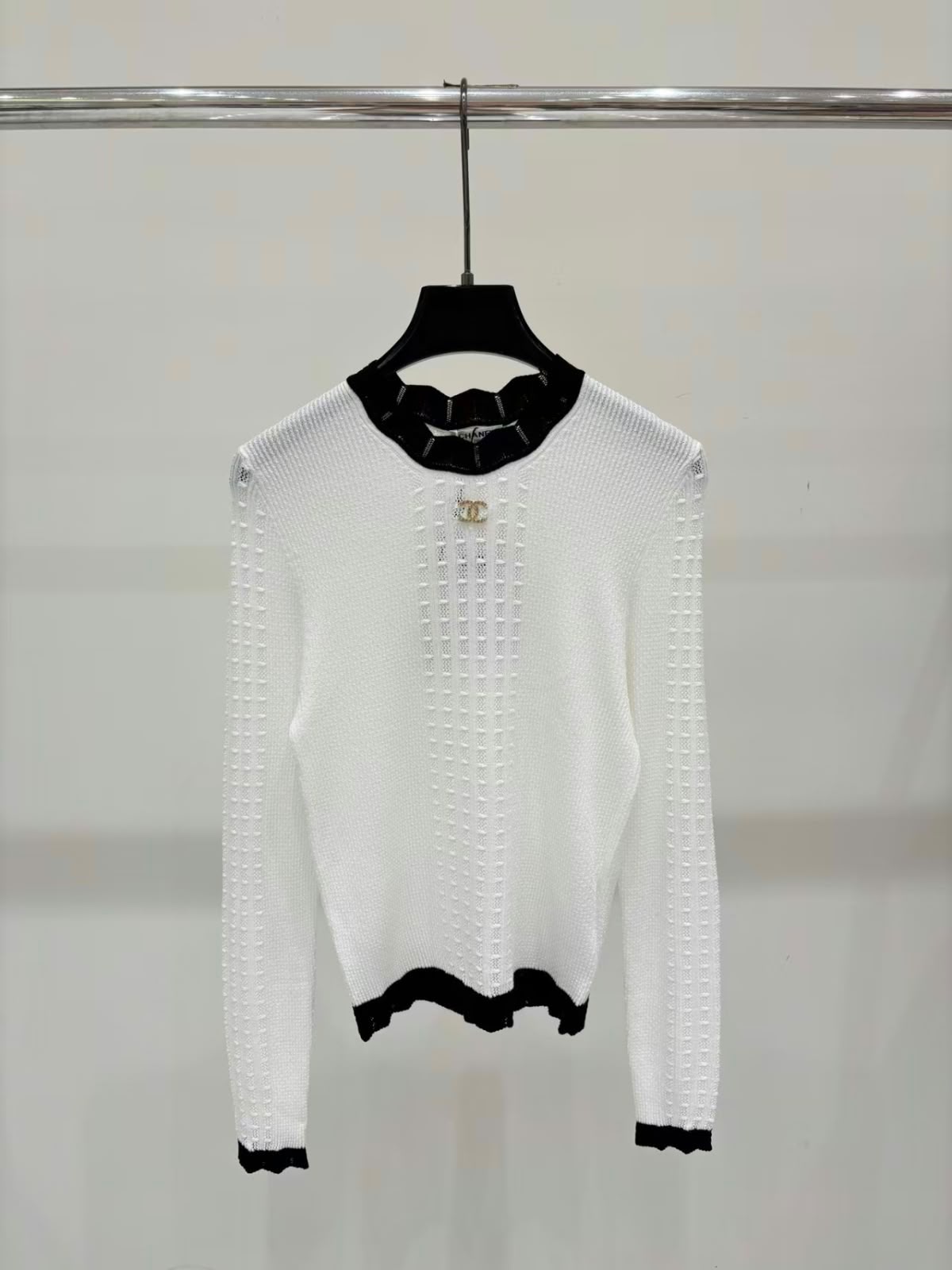 Chanel Sweater - White, Pink, Black