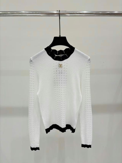 Chanel Sweater - White, Pink, Black