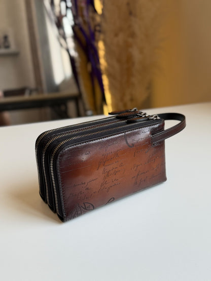 Berluti Wallet - Brown Embossed