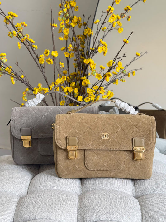 Chanel Handbag - Grey, Beige