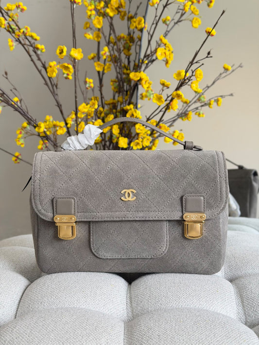 Chanel Handbag - Grey, Beige
