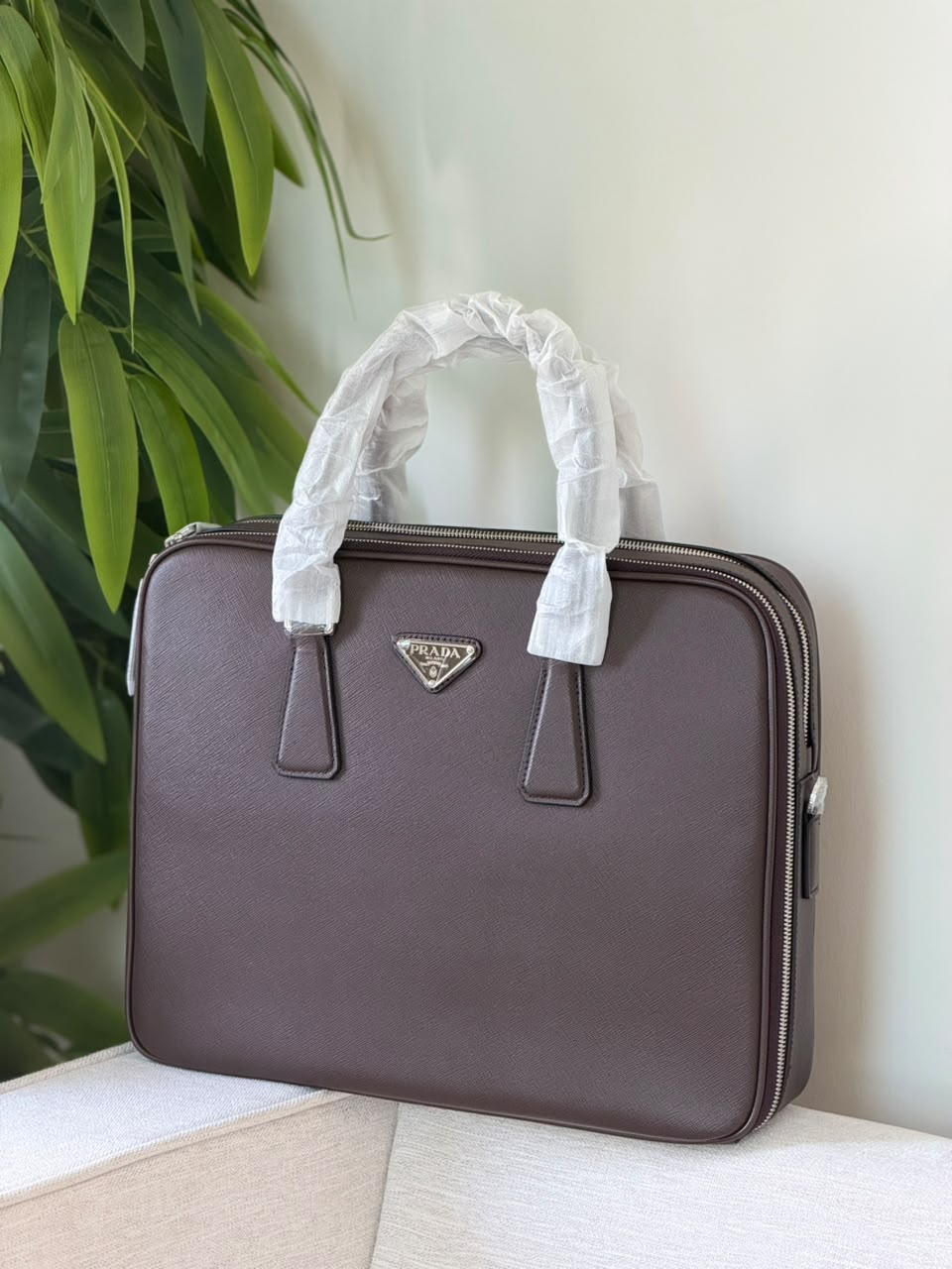 Prada Laptop Bag - Brown