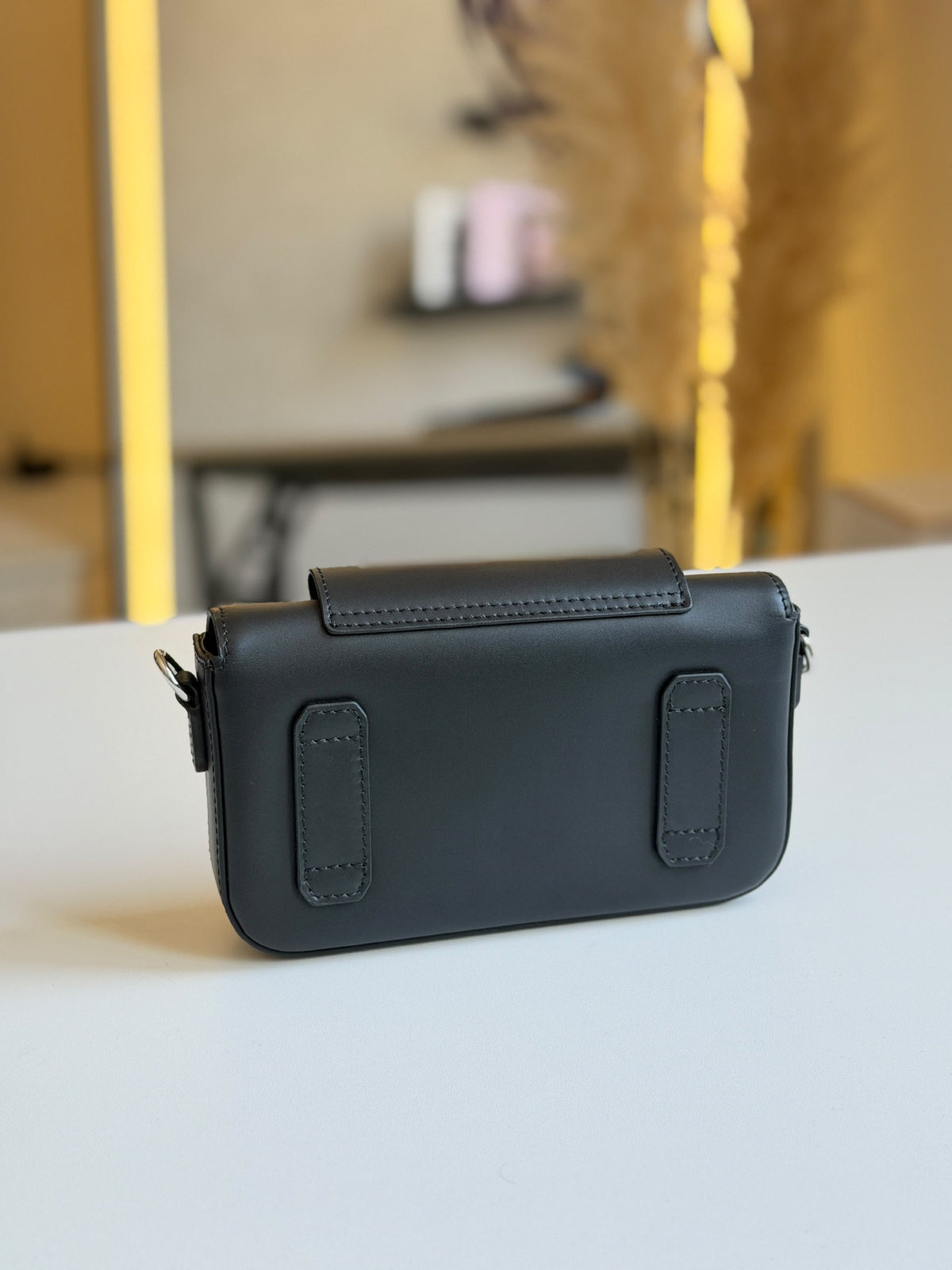 Montblanc Structured Flap Crossbody Bag - Black