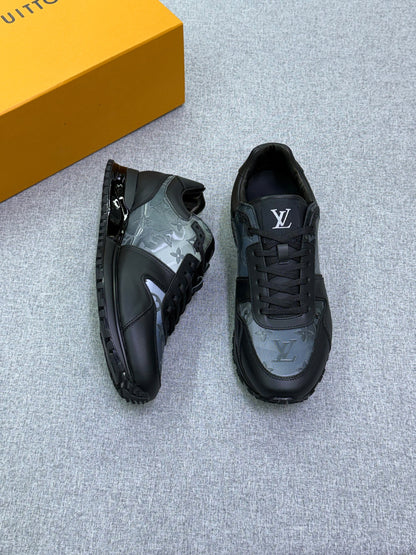 Louis Vuitton Sneakers - Black & Grey Monogram