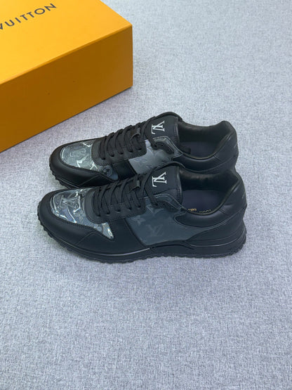 Louis Vuitton Sneakers - Black & Grey Monogram