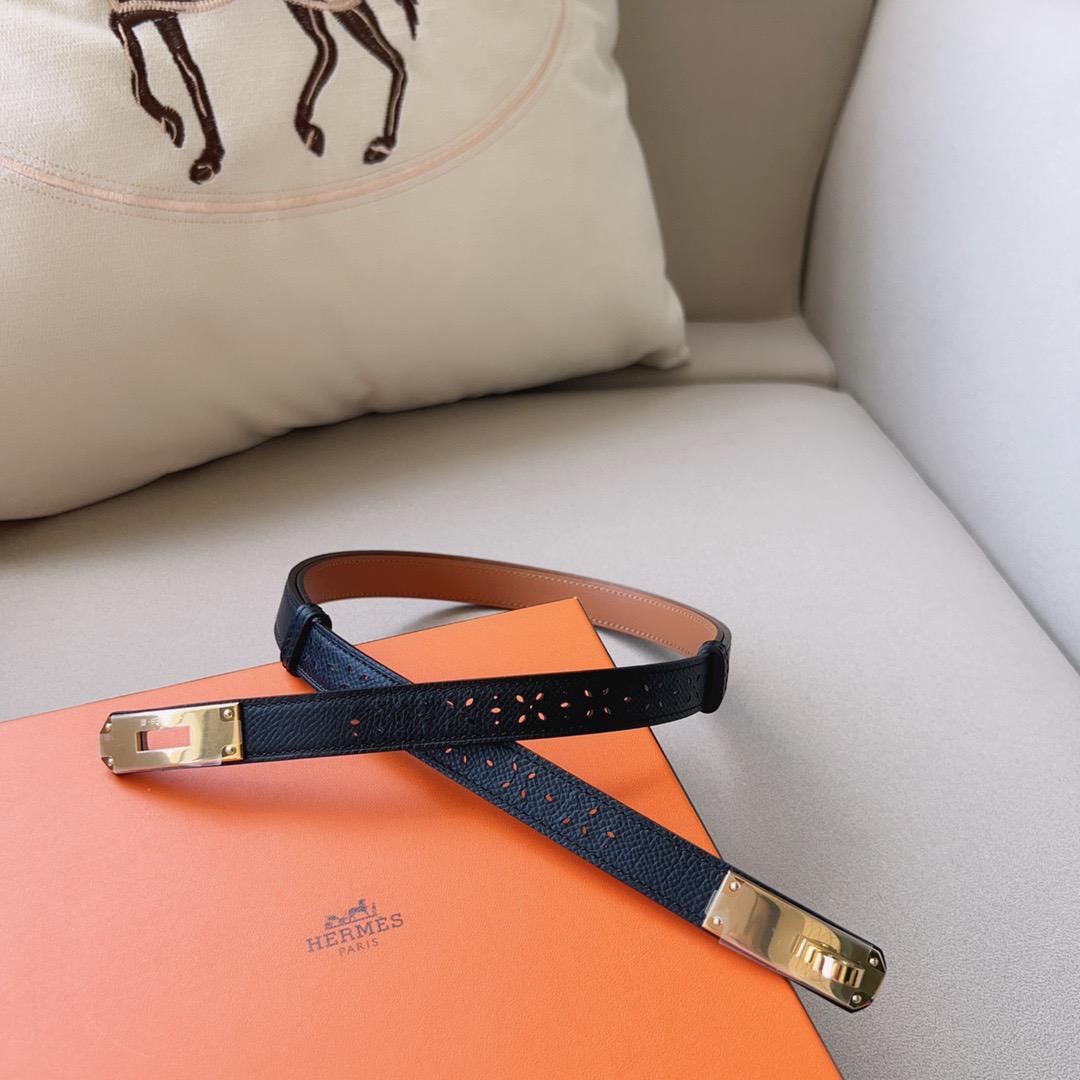 Hermes Cutout Belt - Black