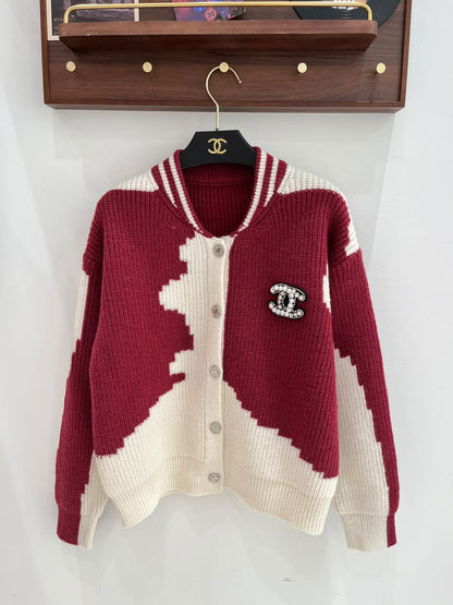 Chanel Cardigan - Wine