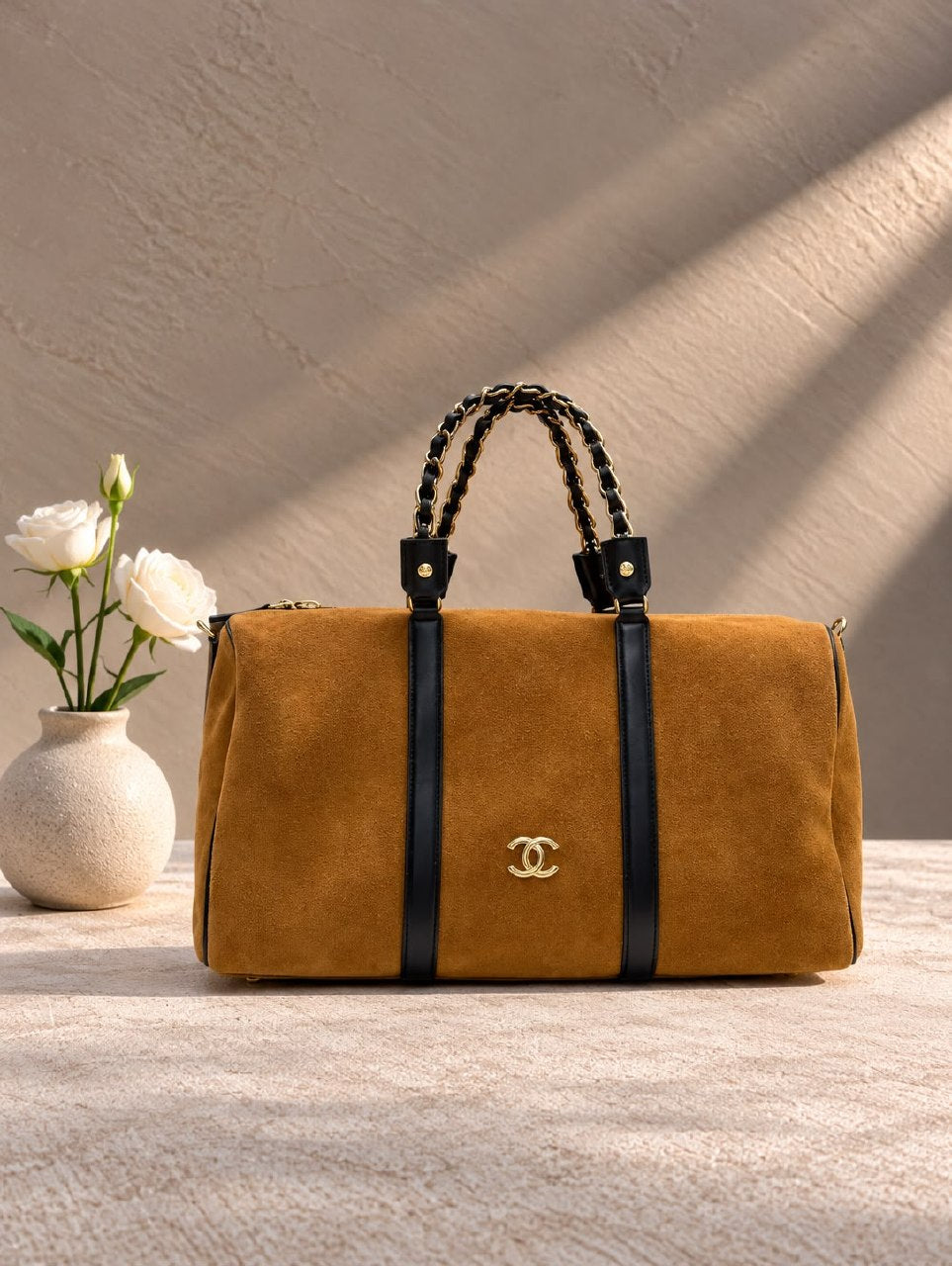 Chanel Structured Handbag - Brown