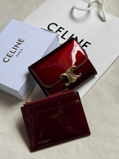 Celine Wallet - Burgundy