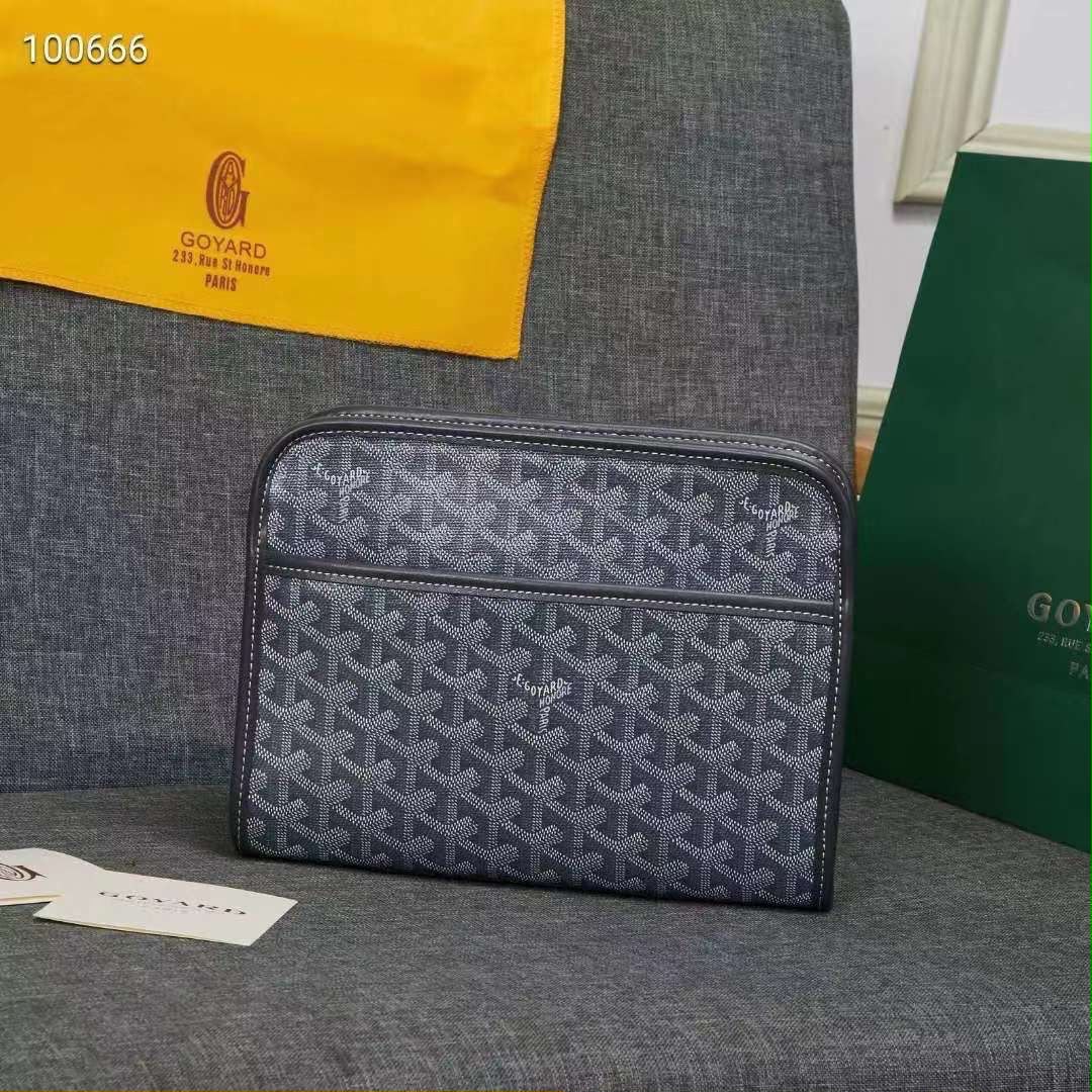 Goyard Clutch - Dark Grey