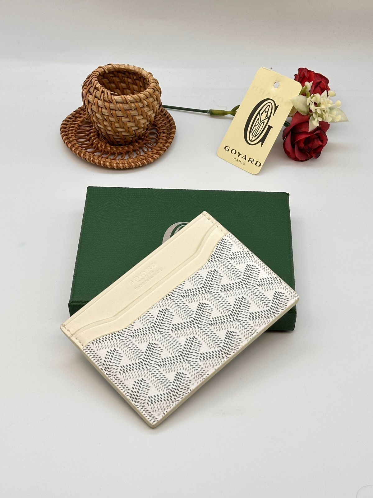 Goyard Card Holder - White