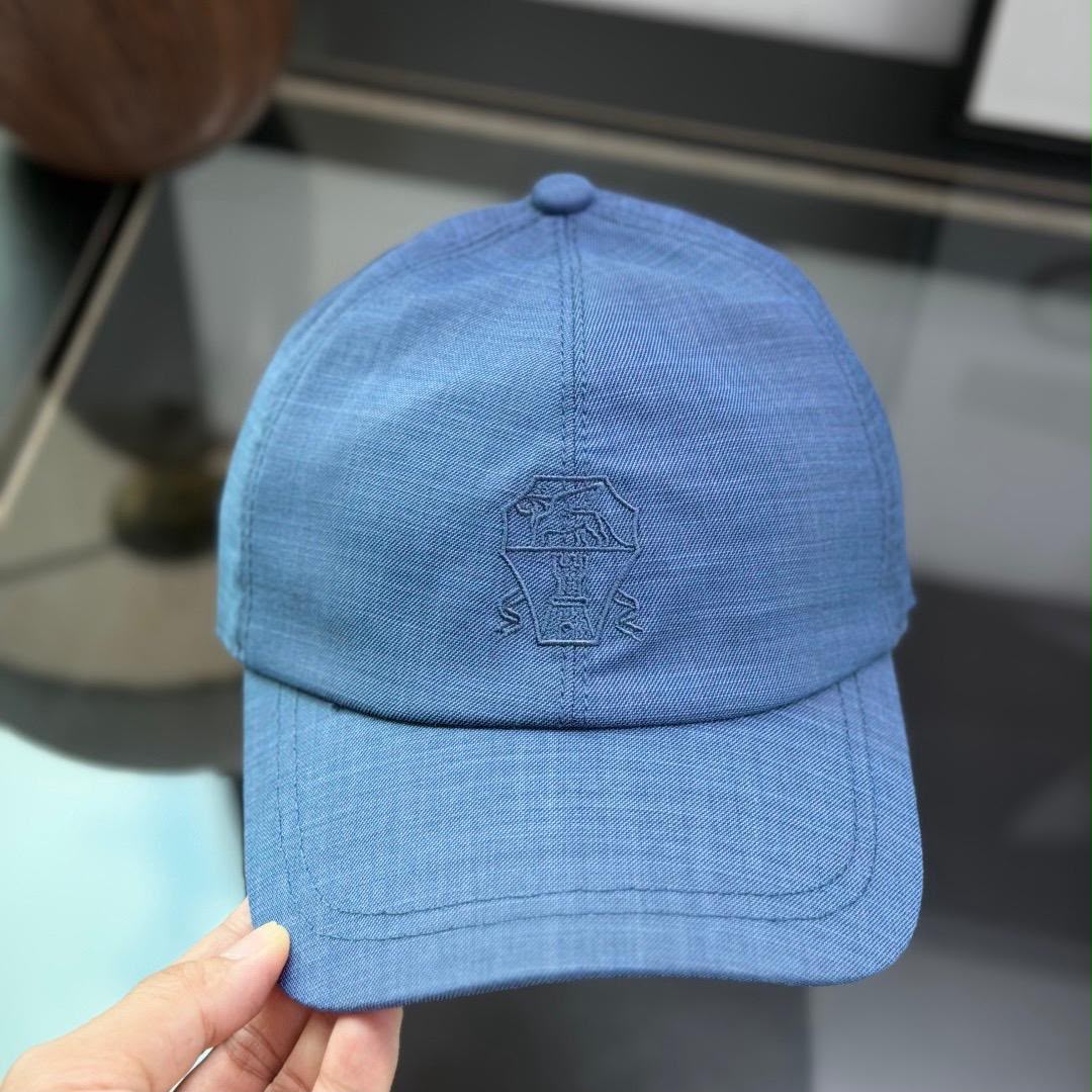 Brunello Cucinelli Cap - Blue