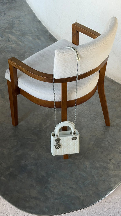Dior Lady Dior Handbag - White