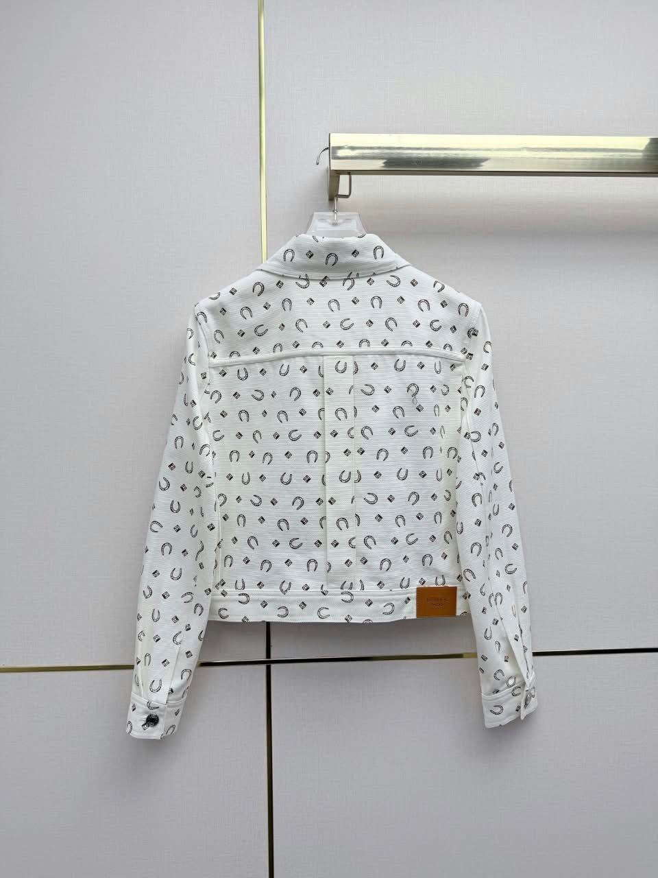 Hermès Cropped Jacket & Straight-Leg Pants Set - White