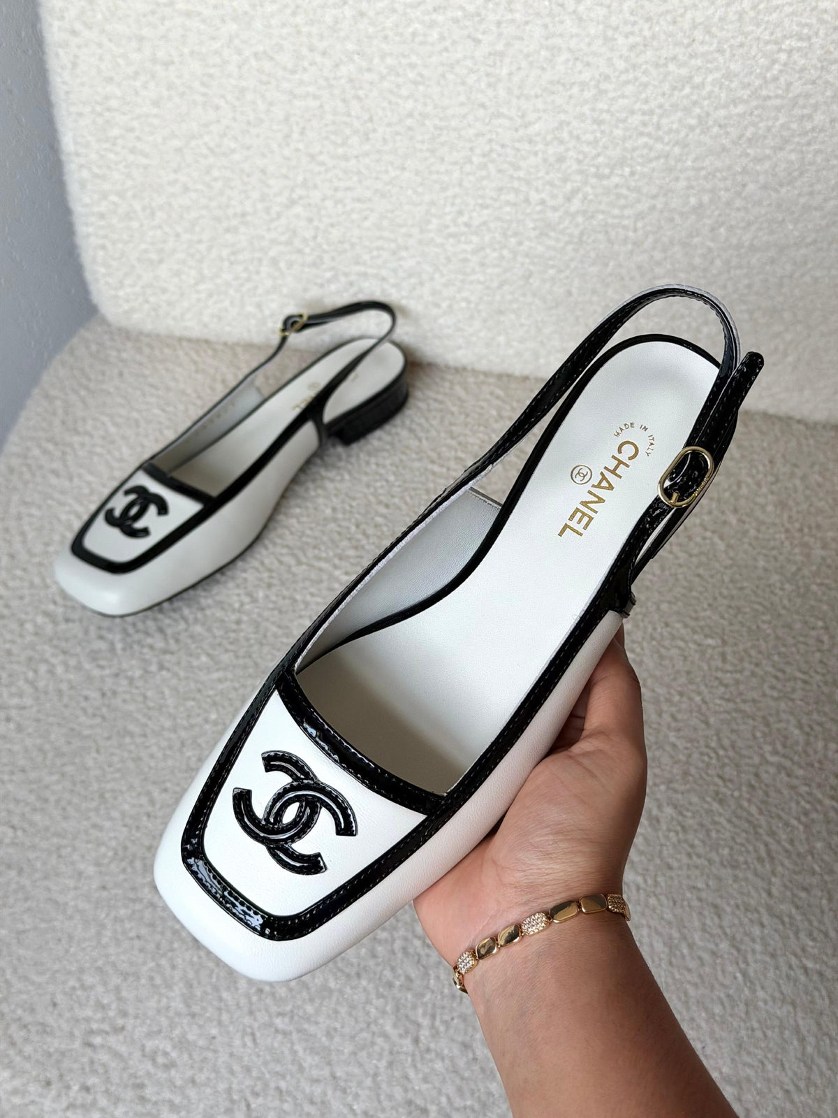 Chanel Heels - White & Black