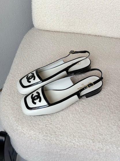 Chanel Heels - White & Black