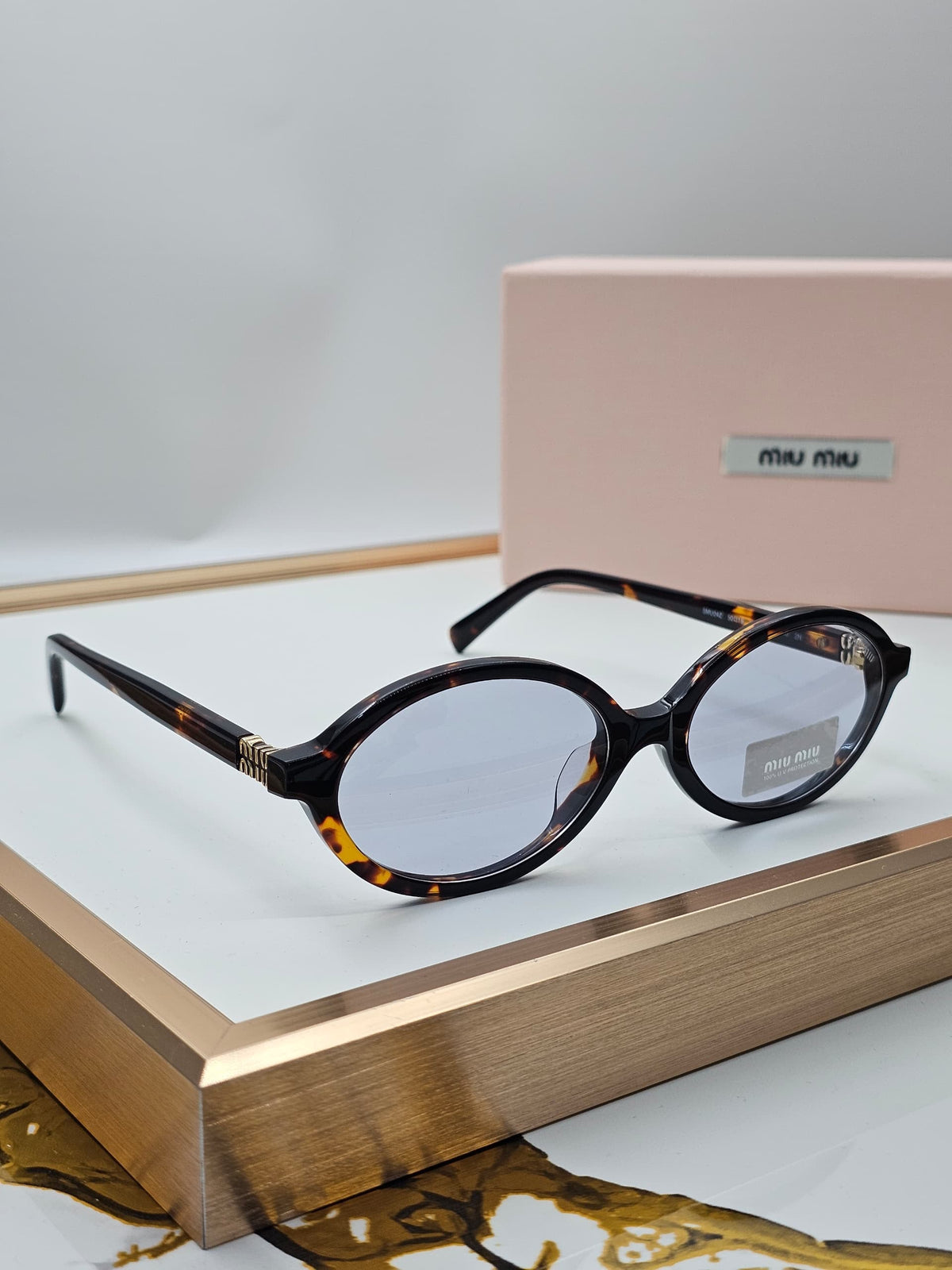 Miu Miu Sunglasses - Tortoiseshell & Light Grey