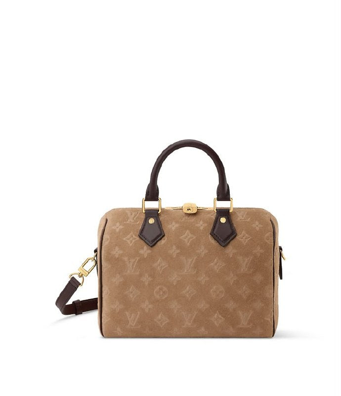 Louis Vuitton Handbag Boston Shape - Beige Embossed