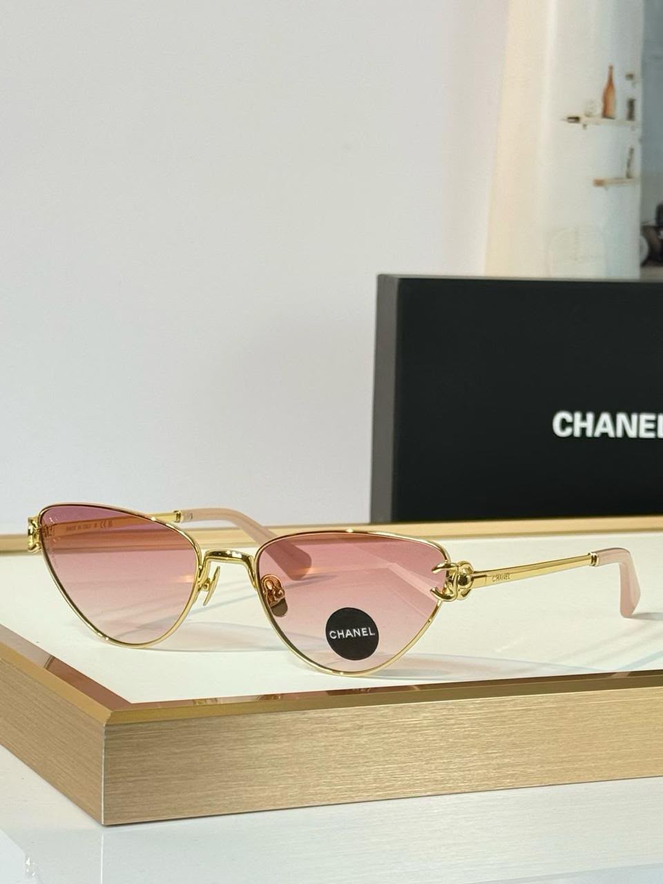 Chanel Sunglasses - Gold & Pink