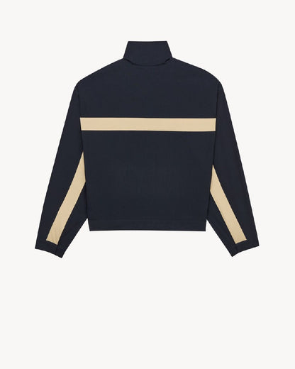 YSL High-Collar Jacket - Navy