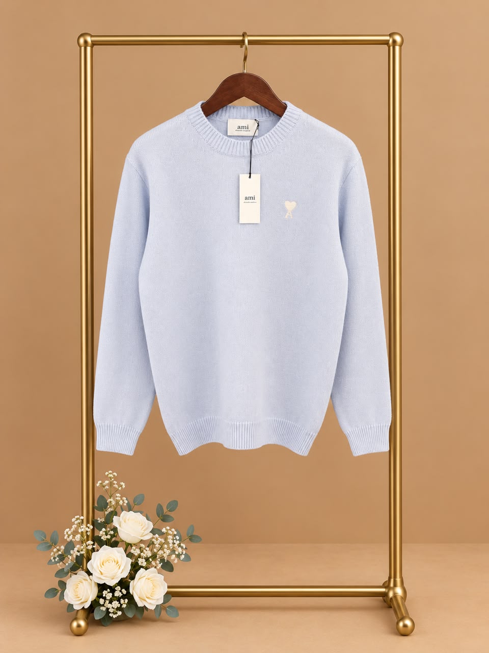 AMI Paris Sweater - Light Blue