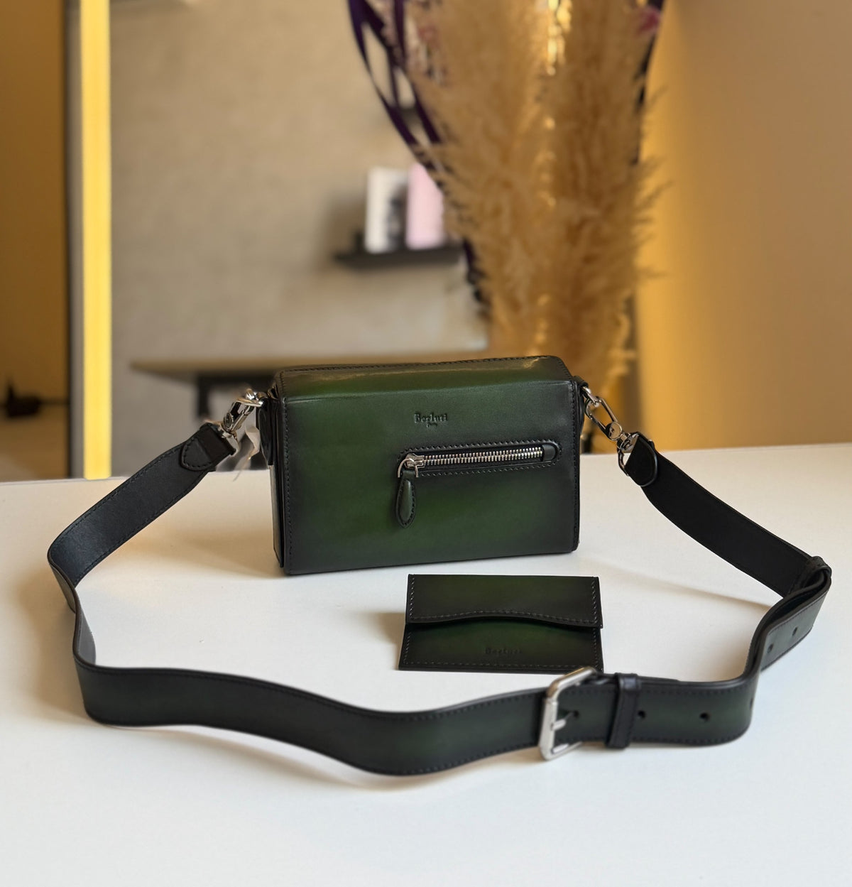 Berluti Crossbody Bag - Green