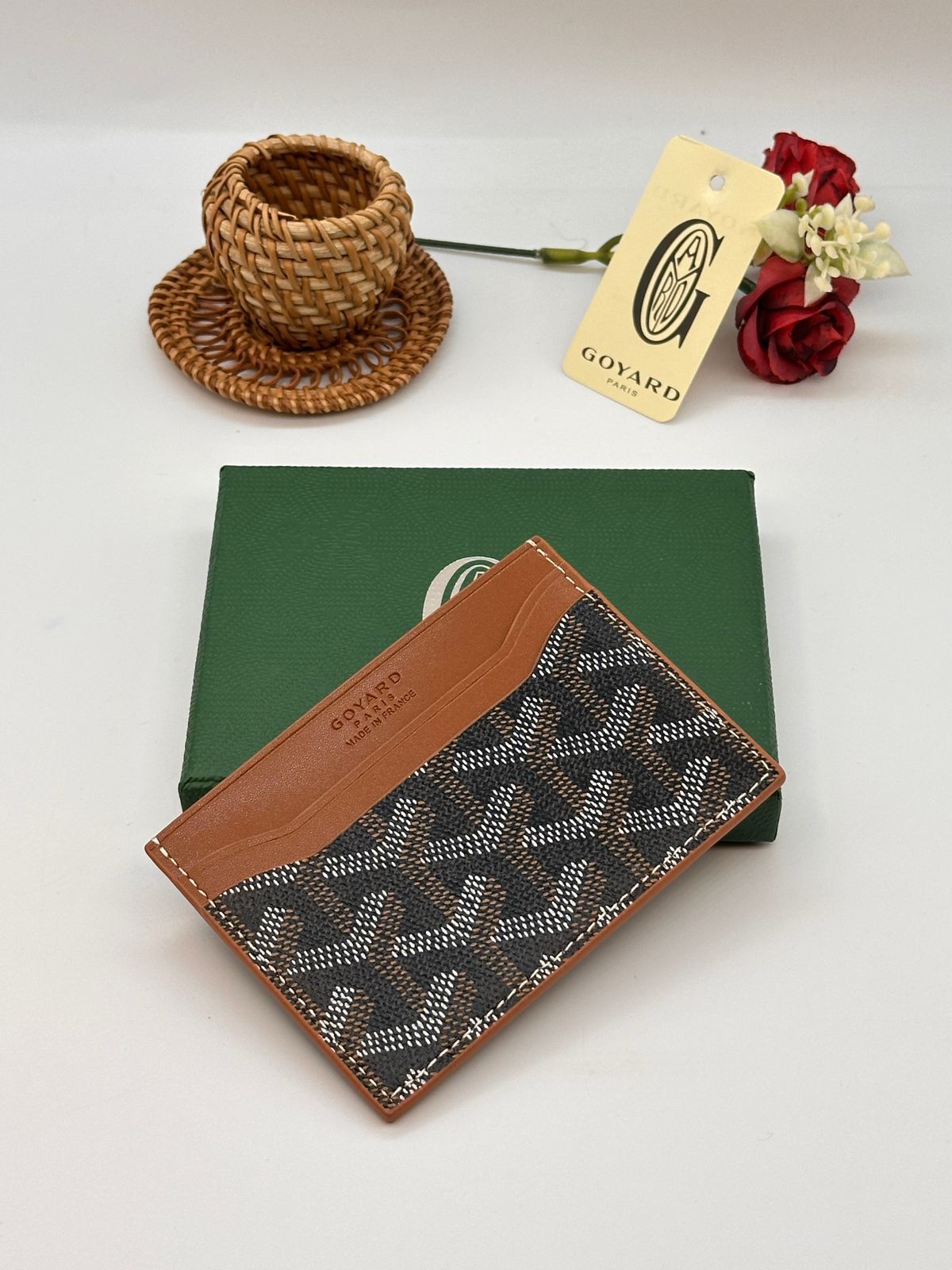 Goyard Card Holder - Brown