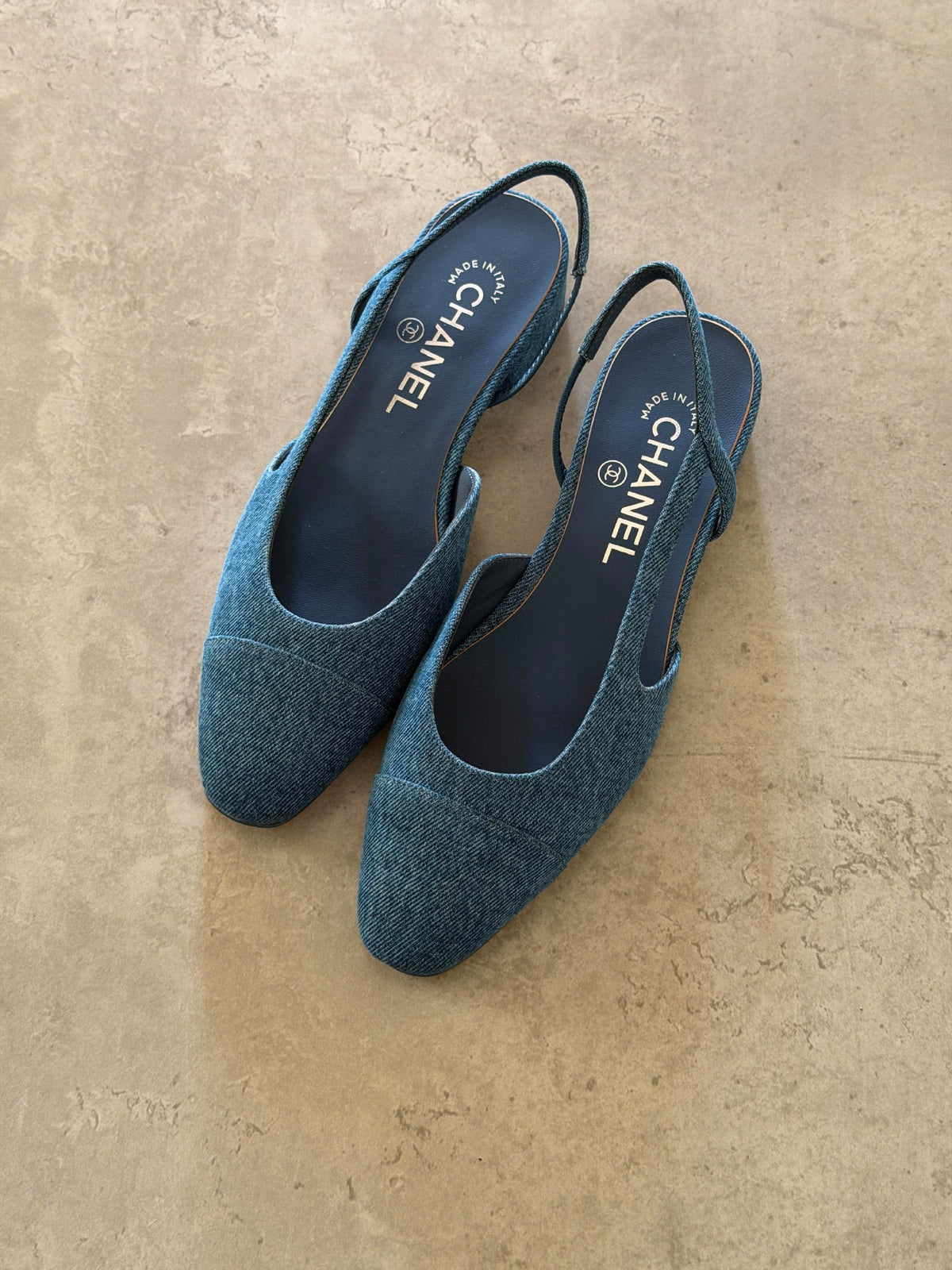 Chanel Slingback Ballerina - Blue