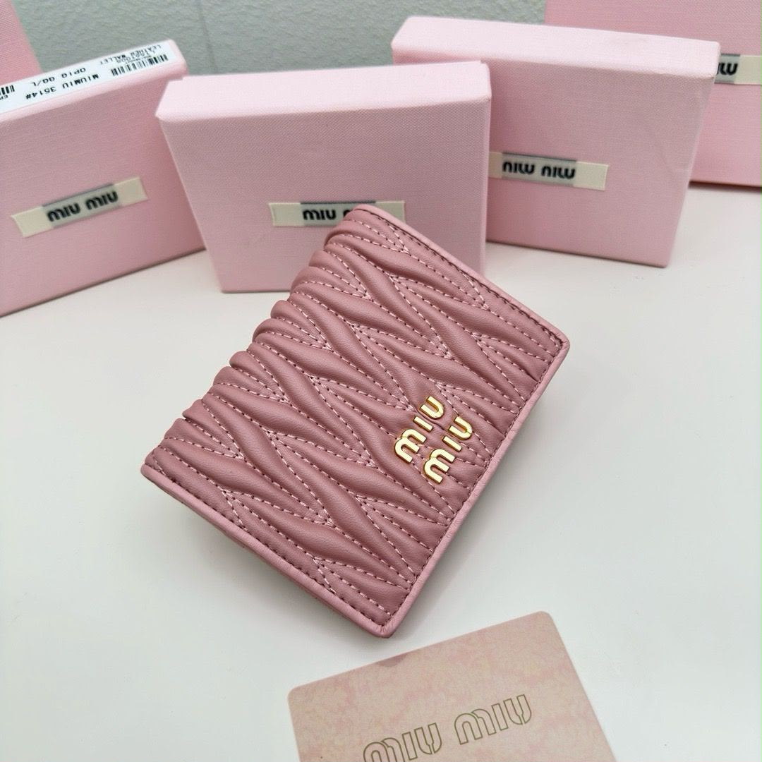 Miu Miu Card Holder - Pink, Red, Black, White
