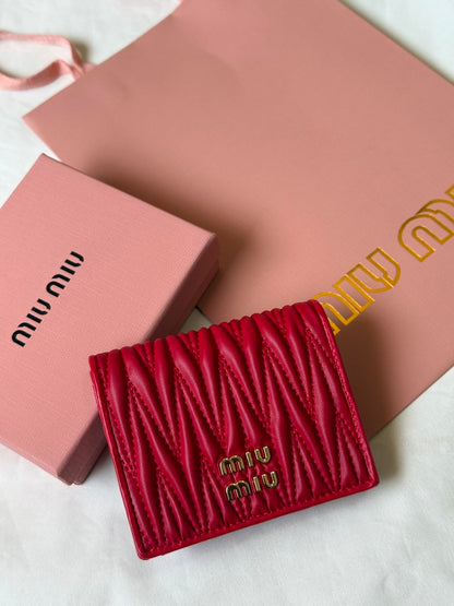 Miu Miu Card Holder - Pink, Red, Black, White