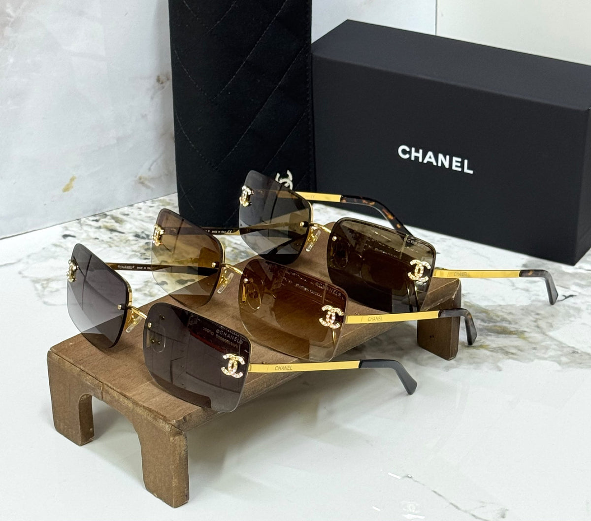 Chanel Sunglasses - Gold & Brown Gradient