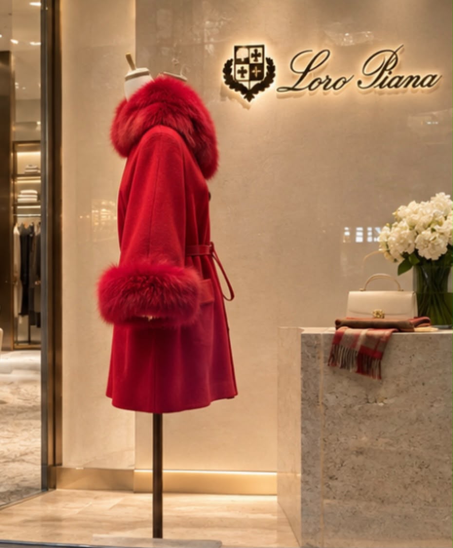 Loro Piana Coat - Red