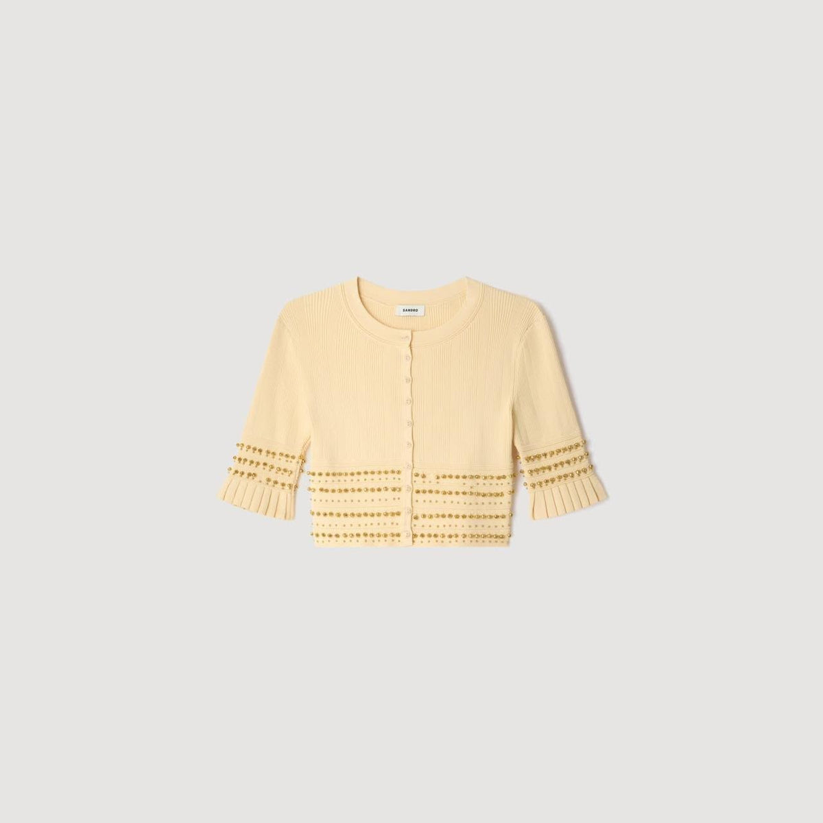 Sandro Short-Sleeve Set - Beige