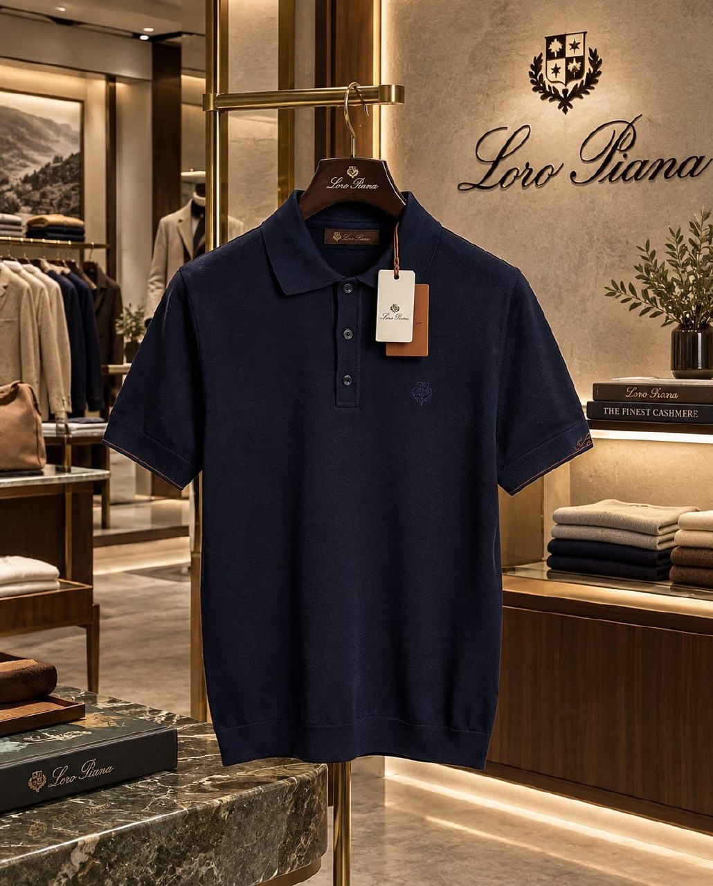 Loro Piana Polo Shirt - Navy