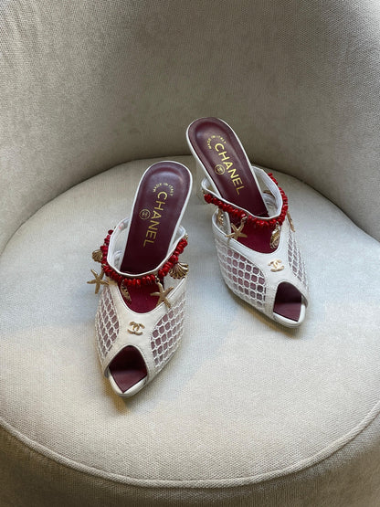 Chanel Heels - White