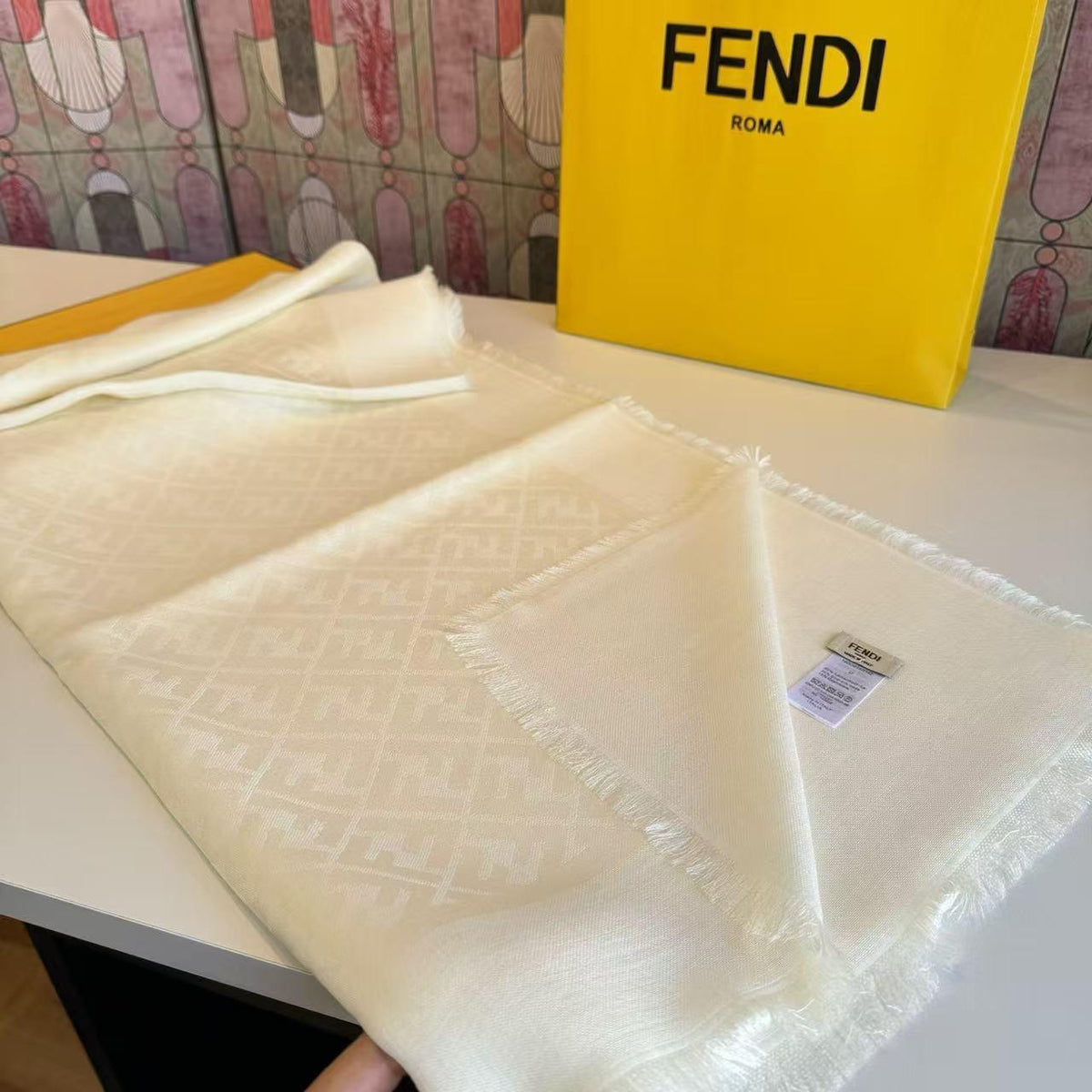 Fendi Scarf - White