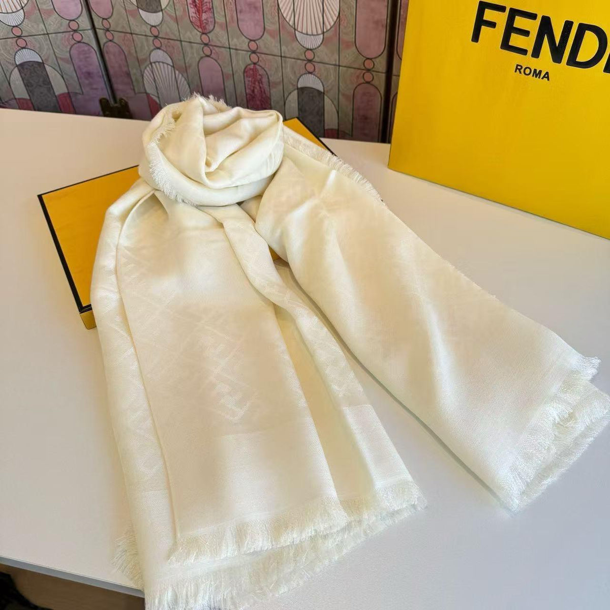 Fendi Scarf - White