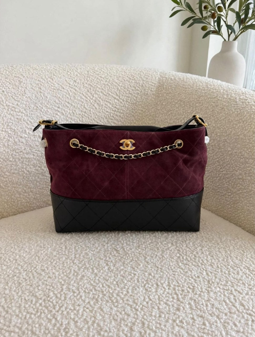 Chanel Quilted Chain Shoulder Bag - Burgundy, Green, Grey, Beige, Brown, Light Brown