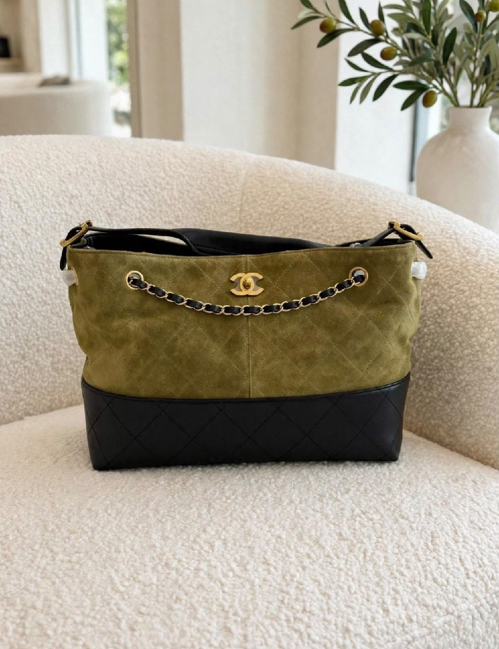 Chanel Quilted Chain Shoulder Bag - Burgundy, Green, Grey, Beige, Brown, Light Brown